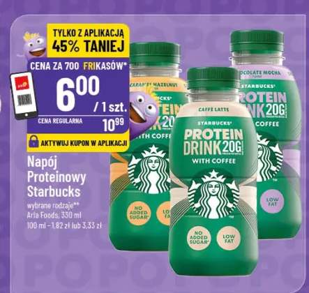 Napój proteinowy Starbucks wybrane rodzaje