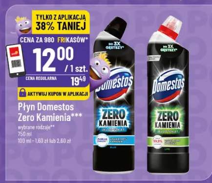 Płyn Domestos Zero Kamienia wybrane rodzaje