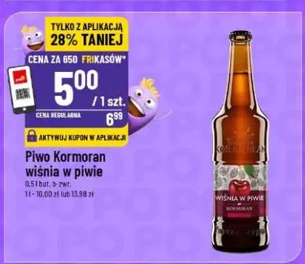 Piwo Kormoran wiśnia w piwie