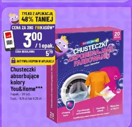 Chusteczki absorbujące kolory