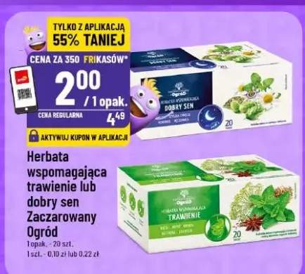 Herbata wspomagająca trawienie lub dobry sen Zaczarowany Ogród