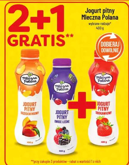 Jogurt pitny wybrane rodzaje