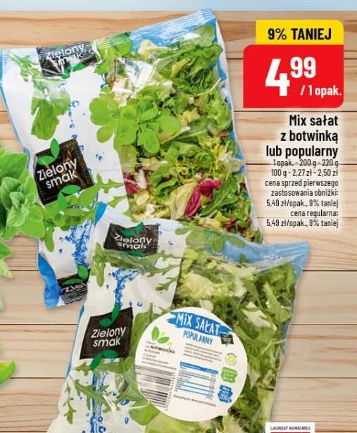 Mix sałat z botwinką lub popularny