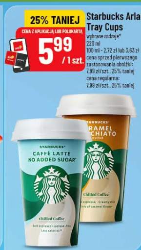 Starbucks Arla Tray Cups kawa mrożona