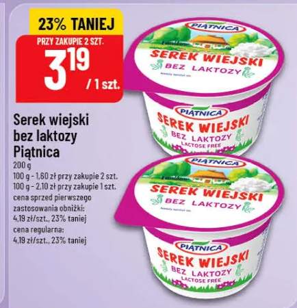 Serek wiejski bez laktozy Piątnica