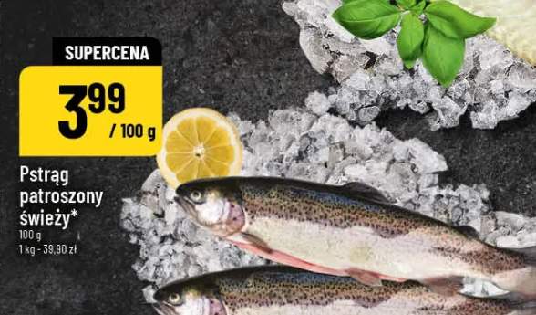 Pstrąg patroszony świeży