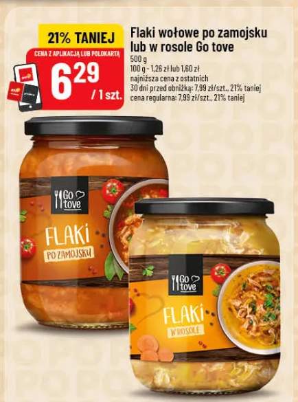 Flaki wołowe po zamojsku lub w rosole Go trove