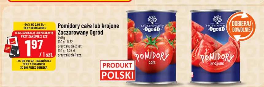 Pomidory całe lub krojone Zaczarowany Ogród