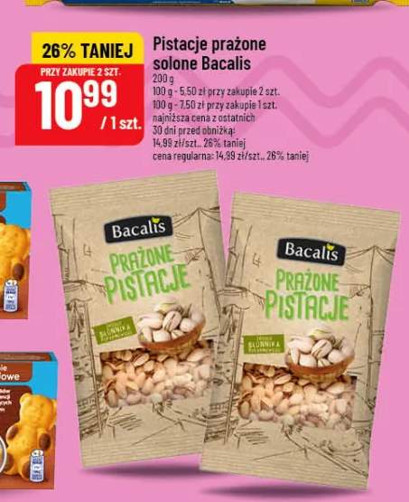 Pistacje prażone solone Bacalis