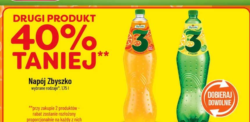Napój Zbyszko różne rodzaje