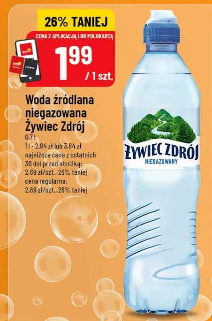 Woda źródlana niegazowana