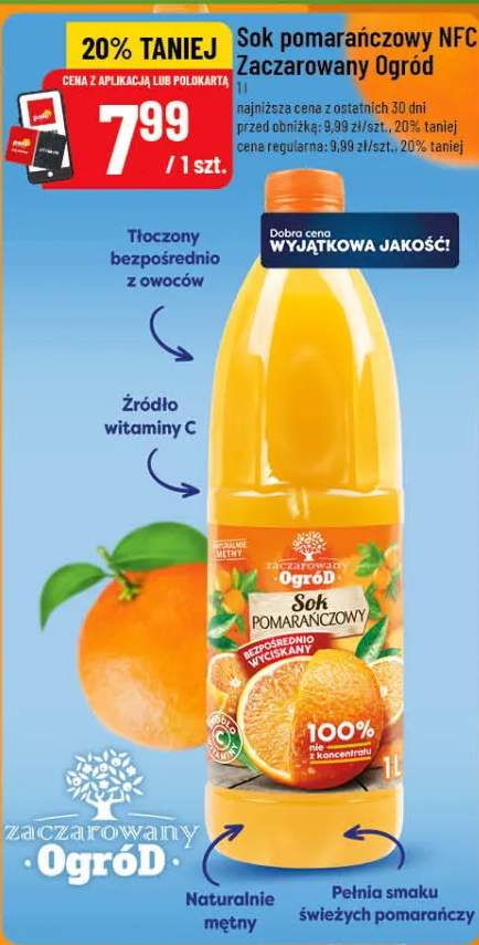 Sok pomarańczowy NFC Zaczarowany Ogród