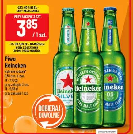 Piwo Heineken wybrane rodzaje