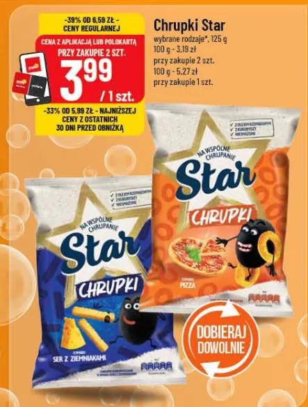 Chrupki Star wybrane rodzaje