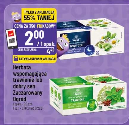 Herbata wspomagająca trawienie lub dobry sen Zaczarowany ogród