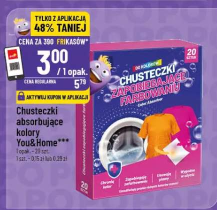 Chusteczki absorbujące kolory