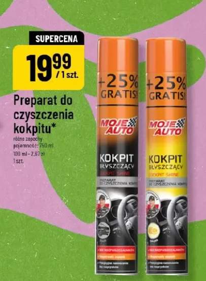 Preparat do czyszczenia kokpitu