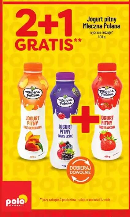 Jogurt pitny wybrane rodzaje