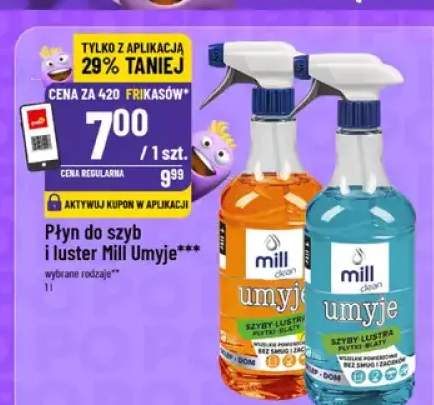 Płyn do szyb i luster Mill Umyje