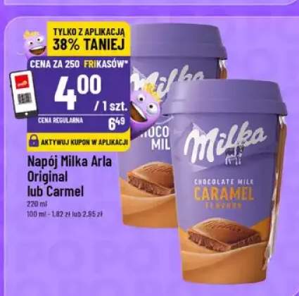 Napój Milka Arla Original lub Carmel