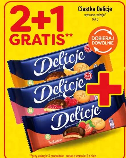 Ciastka Delicje wybrane rodzaje