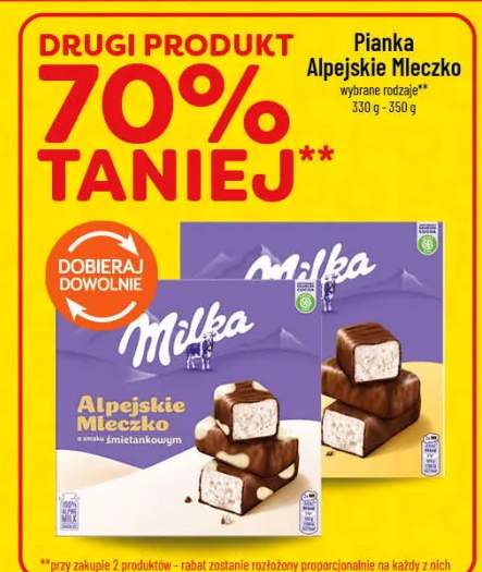 Pianka Alpejskie Mleczko wybrane rodzaje