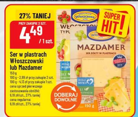 Ser w plastrach Włoszczowski lub Mazdamer