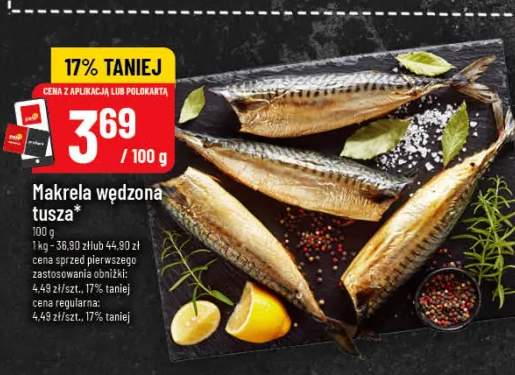 Makrela wędzona tusza