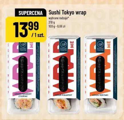 Sushi Tokyo wrap wybrane rodzaje