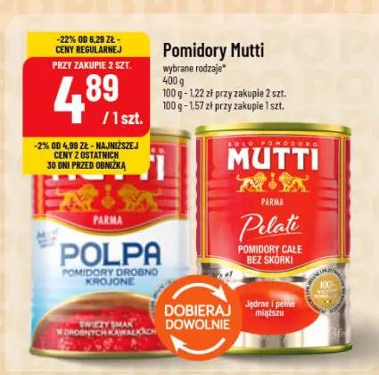 Pomidory całe bez skórki Polpa