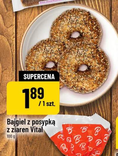 Bajgiel z posypką z ziaren