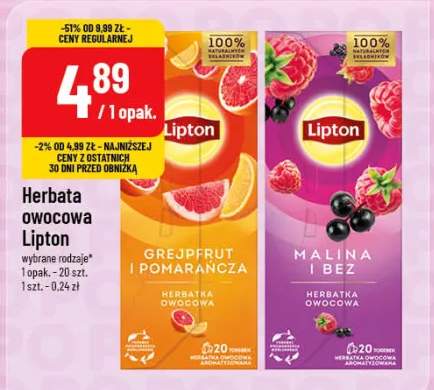 Herbata owocowa malina i bez