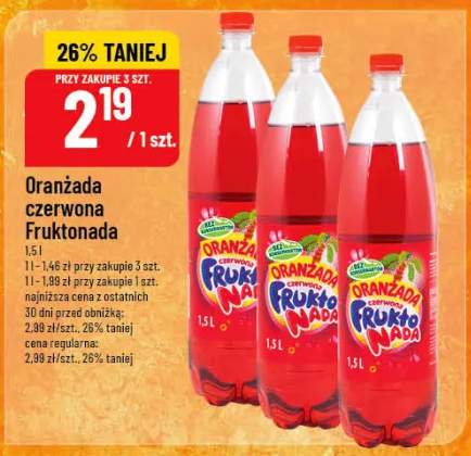 Oranżada czerwona Fruktonada