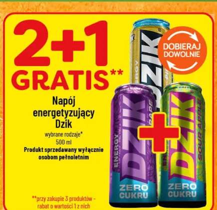 Napój energetyzujący Dzik