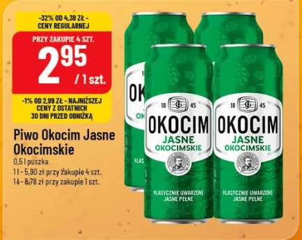 Piwo Okocim Jasne Okocimskie