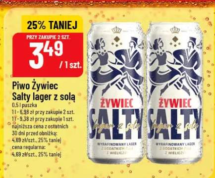 Piwo Żywiec Salty lager z solą