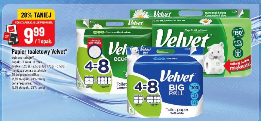 Papier toaletowy Velvet