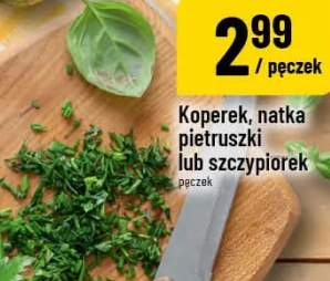 Koperek, natka pietruszki lub szczypiorek