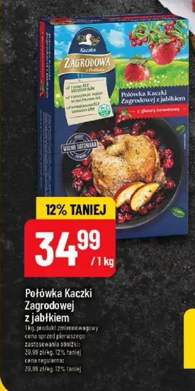 Połówka Kaczki Zagrodowej z jabłkiem