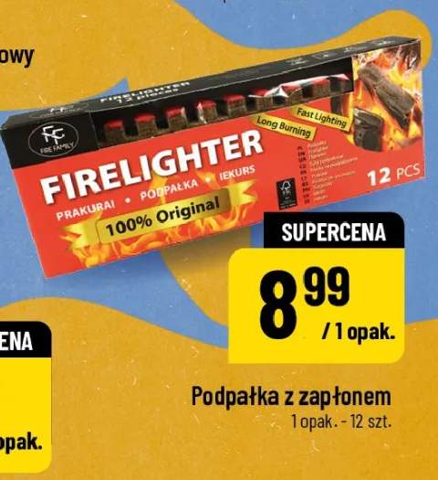 Podpałka z zapłonem