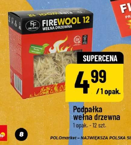 Podpałka wełna drzewna