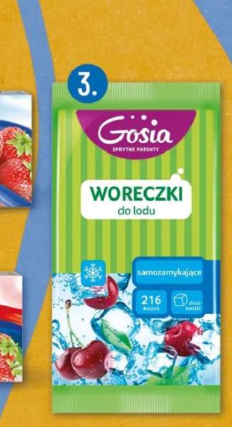 Woreczki do lodu samozamykające