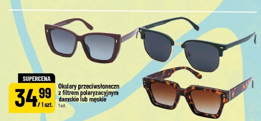 Okulary przeciwsłoneczn z filtrem polaryzacyjnym damskie lub męskie