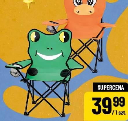 Fotel turystyczny dziecięcy różne wzory