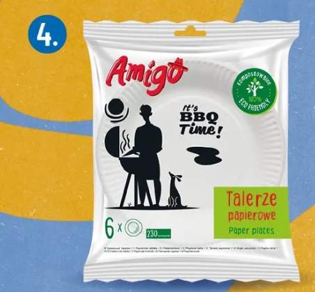 Talerze papierowe jednorazowe średnica 18cm