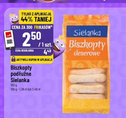 Biszkopty podłużne Sielanka
