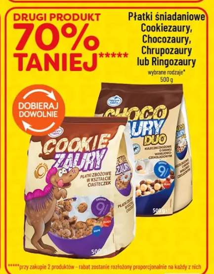 Płatki śniadaniowe Cookiezaury