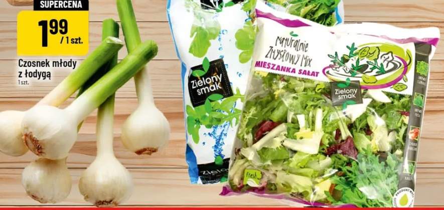 Czosnek młody z łodygą