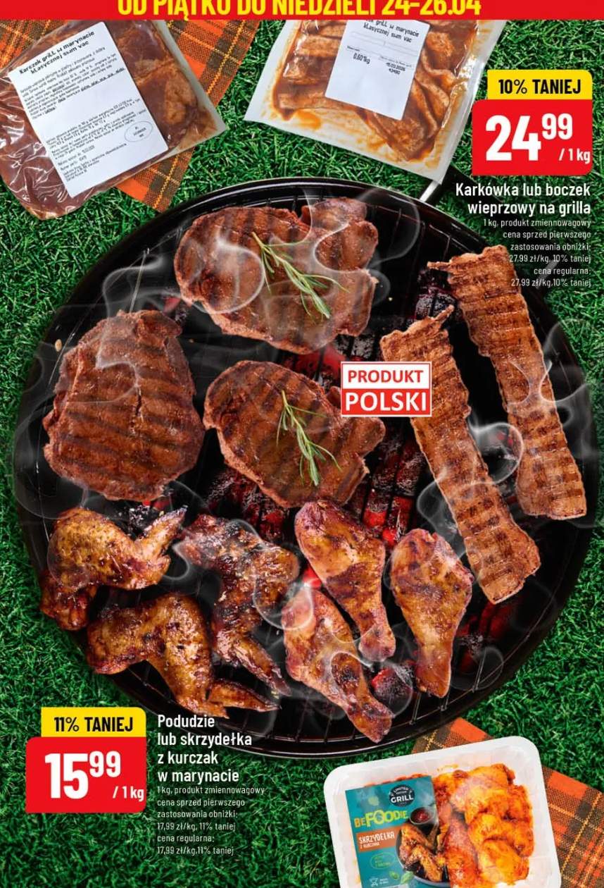 Karkówka lub boczek wieprzowy na grilla