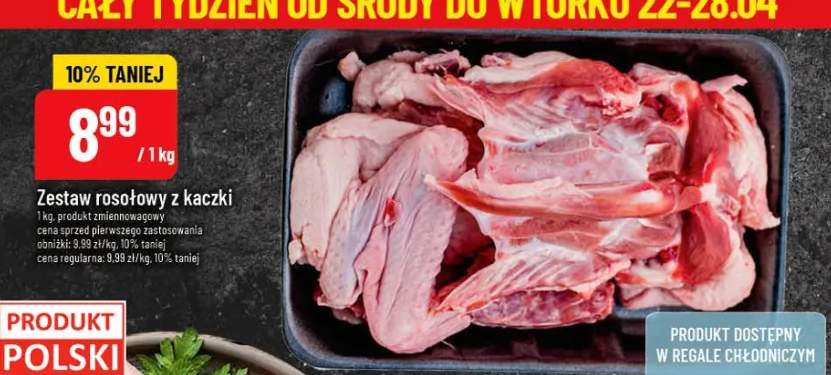 Zestaw rosołowy z kaczki